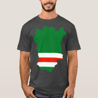 National Map Flag of Chechen Republic of Ichkeria T-Shirt