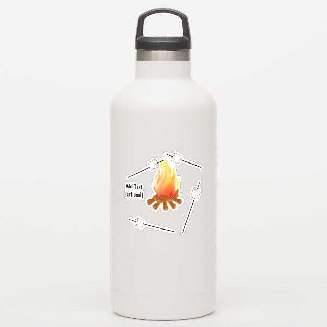 National Marshmallow Day Sticker (Waterbottle)