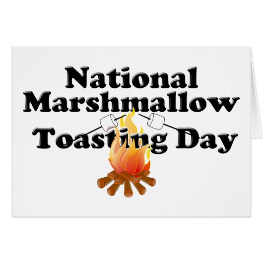 National Marshmallow Toasting Day Cards (Front Horizontal)
