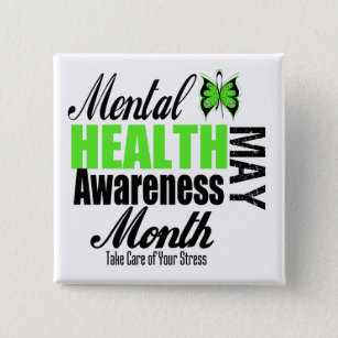 mental awareness month health national button