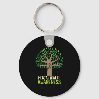 National mental health awareness month tree keychain