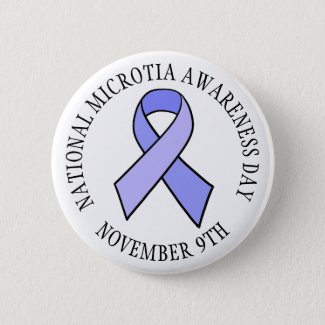 National Microtia Awareness Day Button