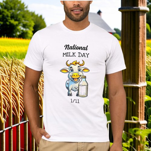 National Milk Day January 11th T_Shirt