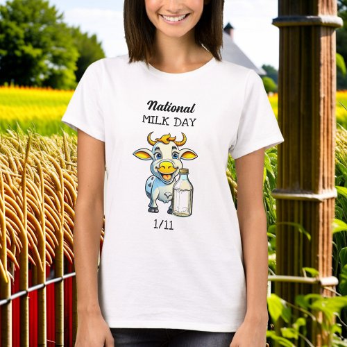 National Milk Day January 11th T_Shirt