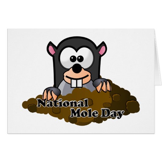 National Mole Day Cards (Front Horizontal)