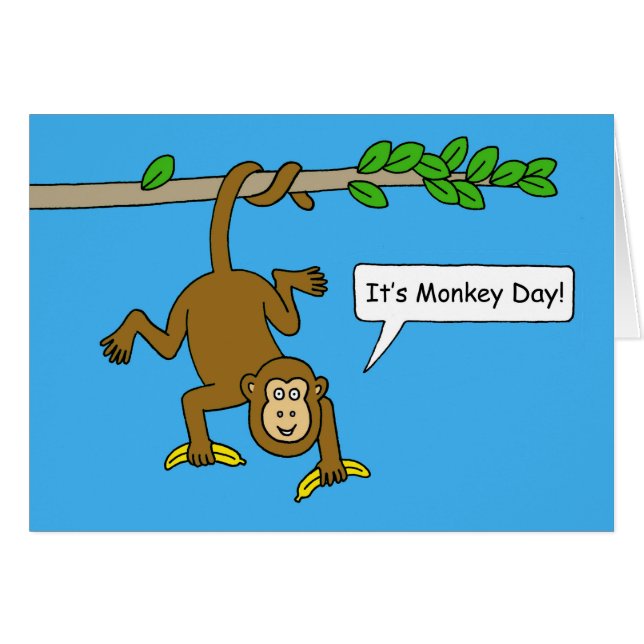National Monkey Day  December 14th Cards (Front Horizontal)