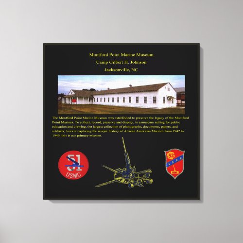 NATIONAL MONTFORD POINT MARINES MUSEUM CANVAS PRINT