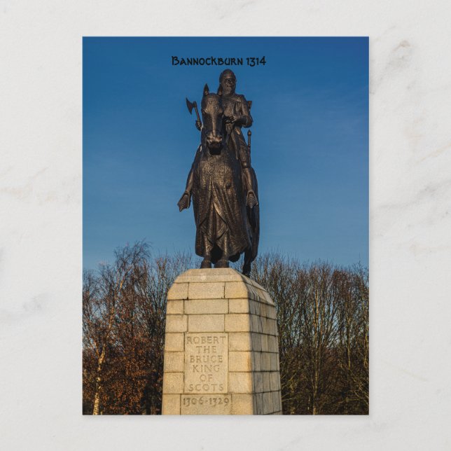 National Monument Robert the Bruce statue Stirling Postcard (Front)