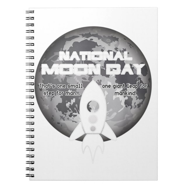 National Moon Day Classic  Notebook (Front)