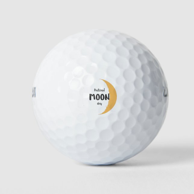 National Moon Day Golf Balls (Front)