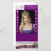 NATIONAL MRS PAGEANTS AUTOGRAPH CARD (Front/Back)