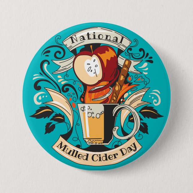 National Mulled Cider Day Button (Front)