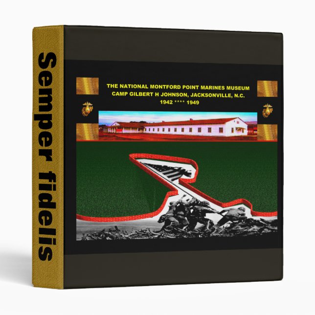 NATIONAL MUSEUM MONTFORD POINT MARINES 3 RING BINDER (Front/Spine)