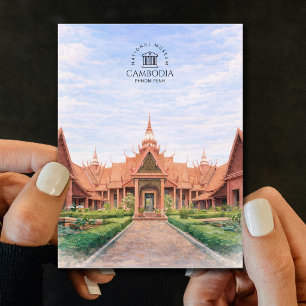 National Museum of Cambodia Phnom Penh, Elegant Postcard