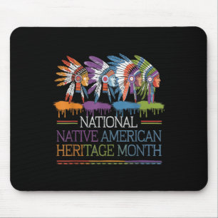 National Native American Heritage Month Heart Mouse Pad
