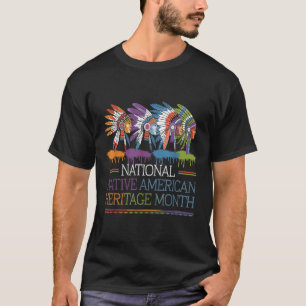 National Native American Heritage Month Heart T-Shirt