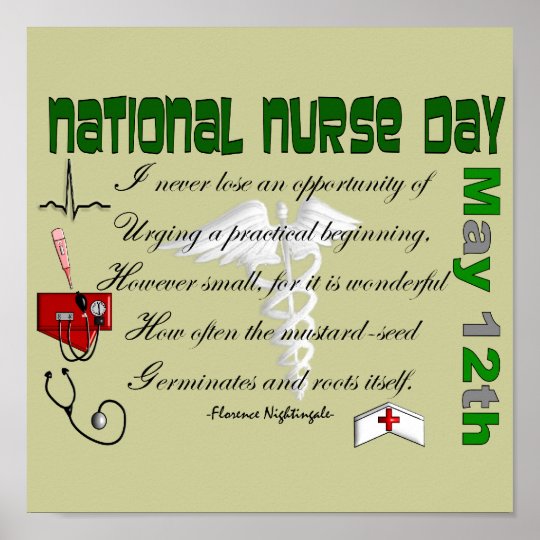 National Nurse Day Poster -- | Zazzle.com