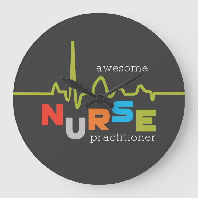 National Nurse Practitioner Week Awesome Large Clock (Front)