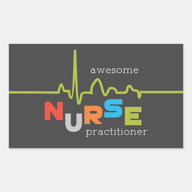 National Nurse Practitioner Week Awesome Rectangular Sticker (Front)