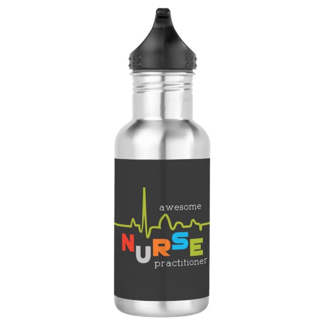 National Nurse Practitioner Week Awesome Stainless Steel Water Bottle (Right)
