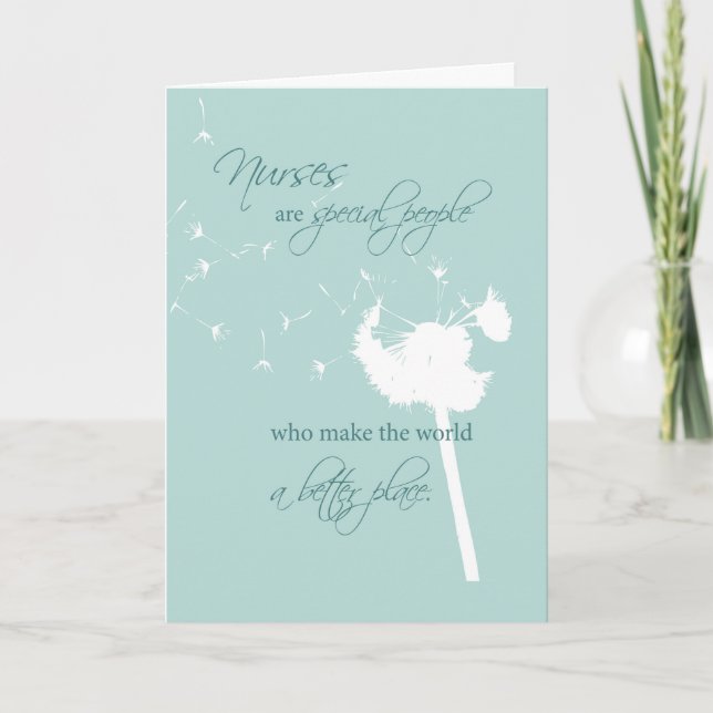National Nurse Practitioner Week with Dandelion Thank You Card (Front)