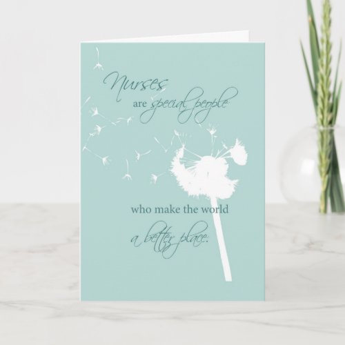 National Nurse Practitioner Week with Dandelion Thank You Card