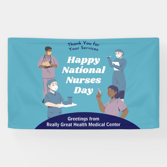 National Nurses Day Customizable Banner (Horizontal)