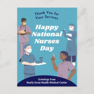 National Nurses Day Customizable Holiday Postcard