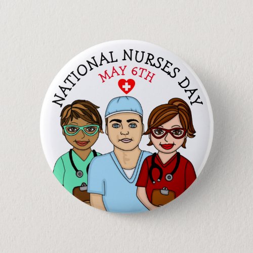 National Nurses Day May 6th    Button