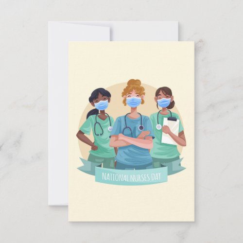National Nurses Day  Nurse Appreciation Week  Thank You Card