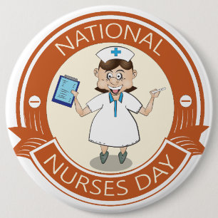 National Nurses Day Sign Button