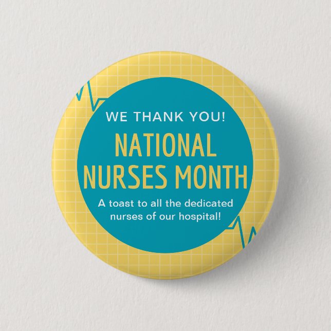 National Nurses Month Button (Front)