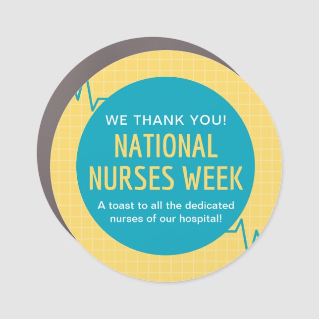 National Nurses Week Car Magnet (Front)