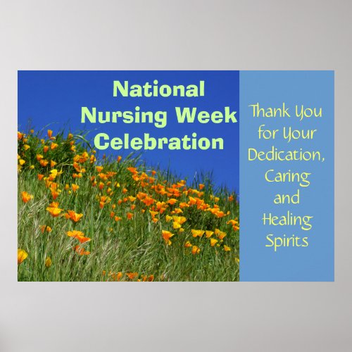 National Nurses Week Celebration poster Thank You