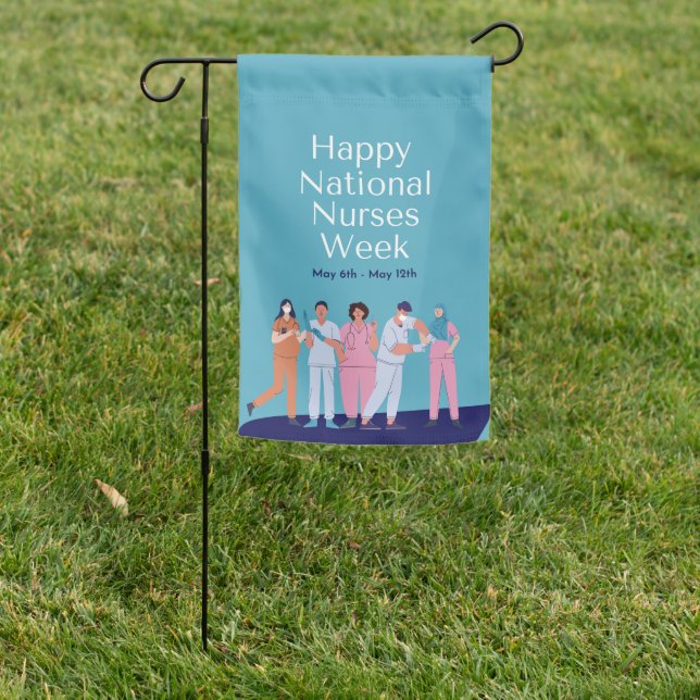 National Nurses Week Garden Flag (In SItu)