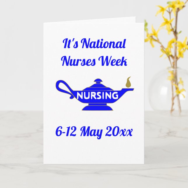 National Nurses Week Thank You Card (Yellow Flower)