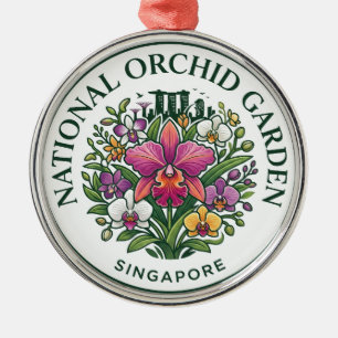 National Orchid Garden Singapore Singapore Metal Ornament