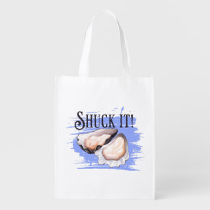 National Oyster Day, Shuck it oyster pun Grocery Bag