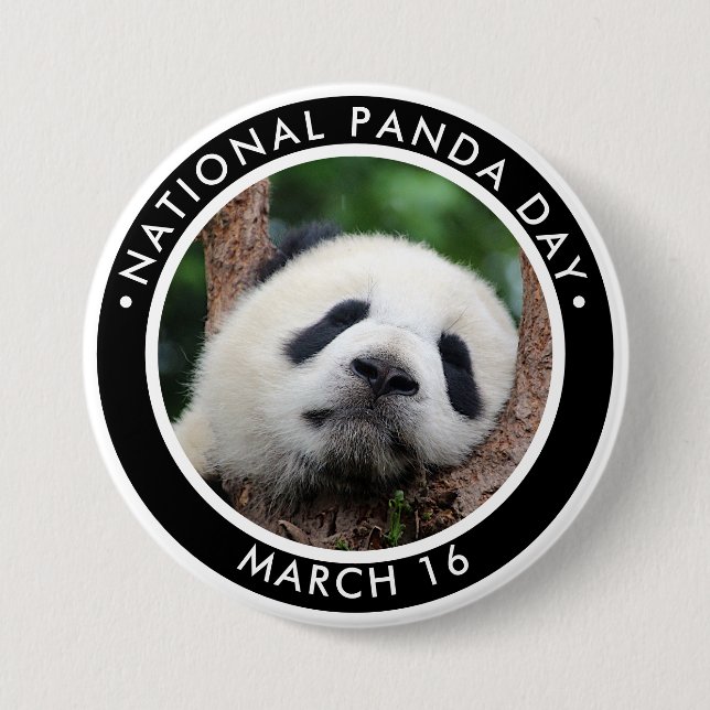 National Panda Day Button (Front)