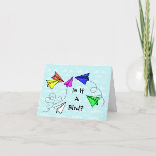 National Paper Airplane Day Card