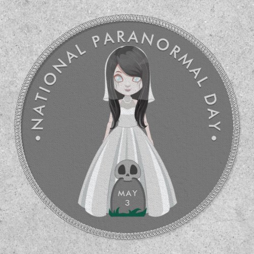 National Paranormal Day ghost bride Button Patch