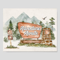 National Park Adventure Awaits sign