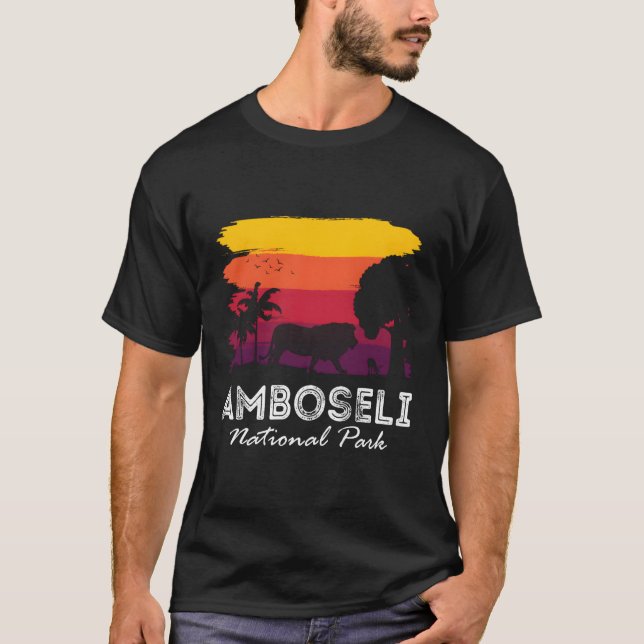 National Park Africa Amboseli Kenya T-Shirt (Front)