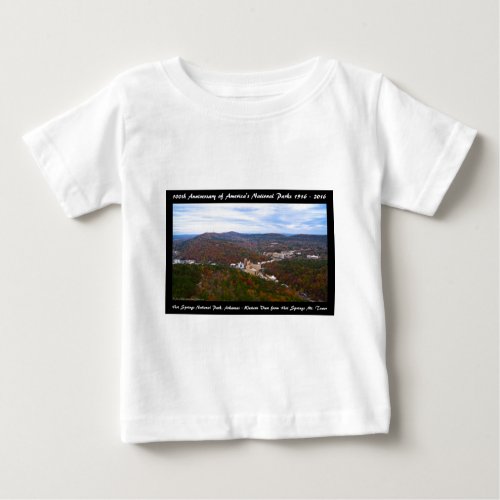 National Park Anniversary Hot Springs Autumn View Baby T_Shirt