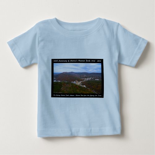 National Park Anniversary Hot Springs Autumn View Baby T_Shirt