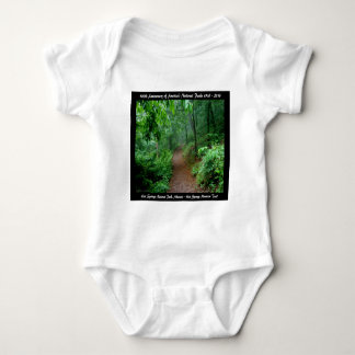 National Park Anniversary Hot Springs Mt Trail Baby Bodysuit