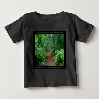 National Park Anniversary Hot Springs Mt Trail Baby T-Shirt