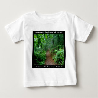 National Park Anniversary Hot Springs Mt Trail Baby T-Shirt