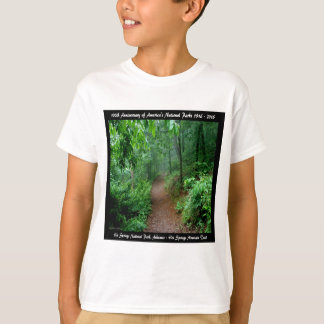 National Park Anniversary Hot Springs Mt Trail T-Shirt