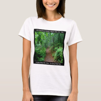 National Park Anniversary Hot Springs Mt Trail T-Shirt